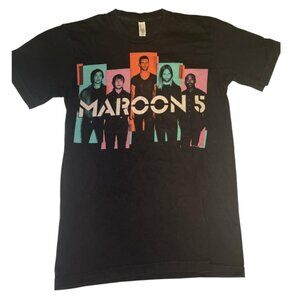 Maroon 5 North America Tour 2013 Black Graphic Band T-Shirt Size S New
